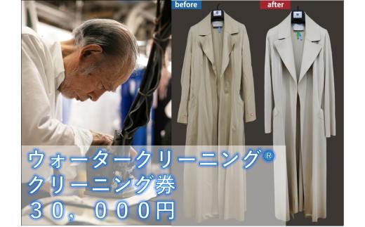 【君津市】ウォータークリーニング®　クリーニング券 30,000円 | クリーニング 利用券 サービス券 サービス おすすめ 千葉県 君津市 きみつ