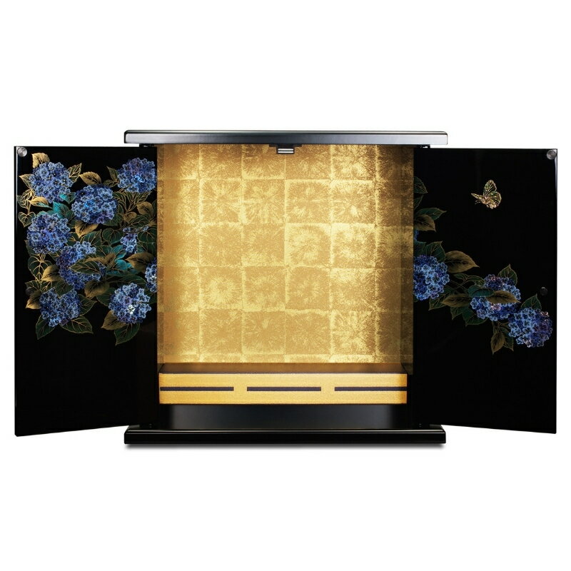 【ふるさと納税】タツクラフト 紀州塗り ミニ仏壇 雅 大 紫陽花 【Tk169】 | 用品雑貨 文房具 手芸 仏壇 仏具 神具 仏具 仏壇