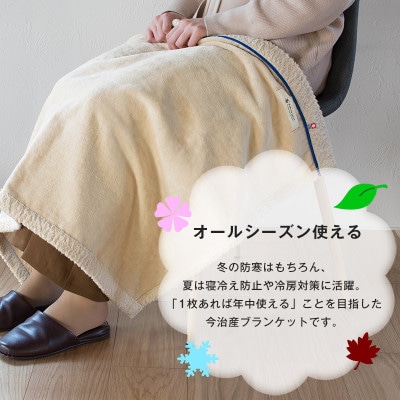 (今治タオル)アヴニール　ブランケット(ベージュ)【I003490BKT1BE】【1680849】