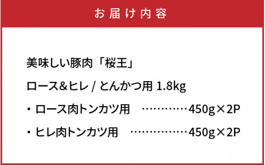  美味しい豚肉「桜王」ロース＆ヒレ/とんかつ用1.8kg_29309A_イメージ5