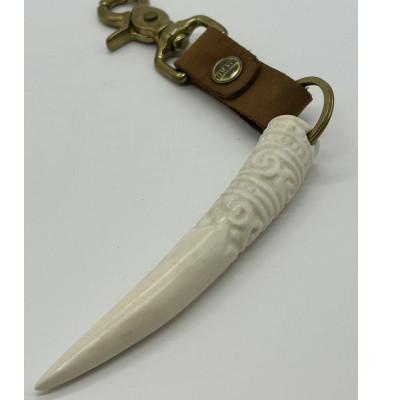 ふるさと納税 青森県 鹿角製 縄文キーホルダー(タイプA)