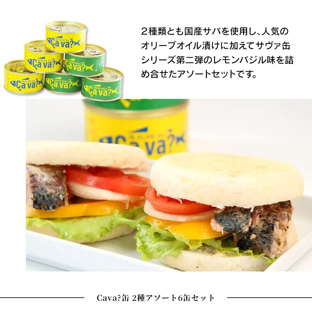 fn-04-002 cava? サヴァ缶2種アソート6缶セット 岩手県産 サバ サバ缶 鯖 鯖缶 水煮 缶詰