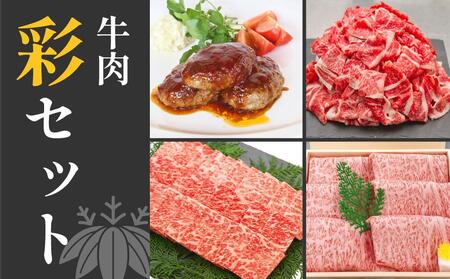 牛肉 いろどりセット 総計2.5kg 切り落とし すき焼き 焼肉 ハンバーグ 【(有)山重食肉】 [ATAP059]