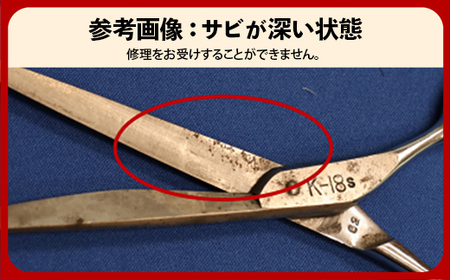 【ジョーウェル・ドッグウェル専用】プロ用理美容鋏研ぎ・修理券 美容鋏 プロ はさみ メンテナンス チケット 