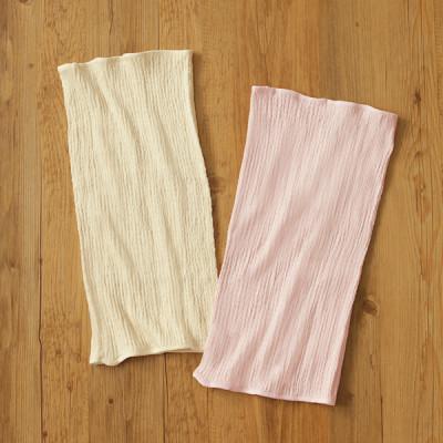 ふるさと納税 香芝市 柔らかコットンシルク腹巻2枚セット 生成×ライラックピンク |  | 01