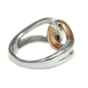 PT900/K18ピンクゴールド「総無垢仕上げ」地金チェーンリング【 33666-5】