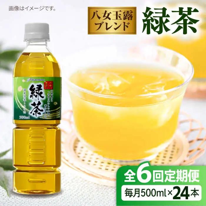【全6回定期便】八女 玉露入り 緑茶 500ml × 24本  糸島市 / スターナイン お茶 ペットボトル [ARM016]