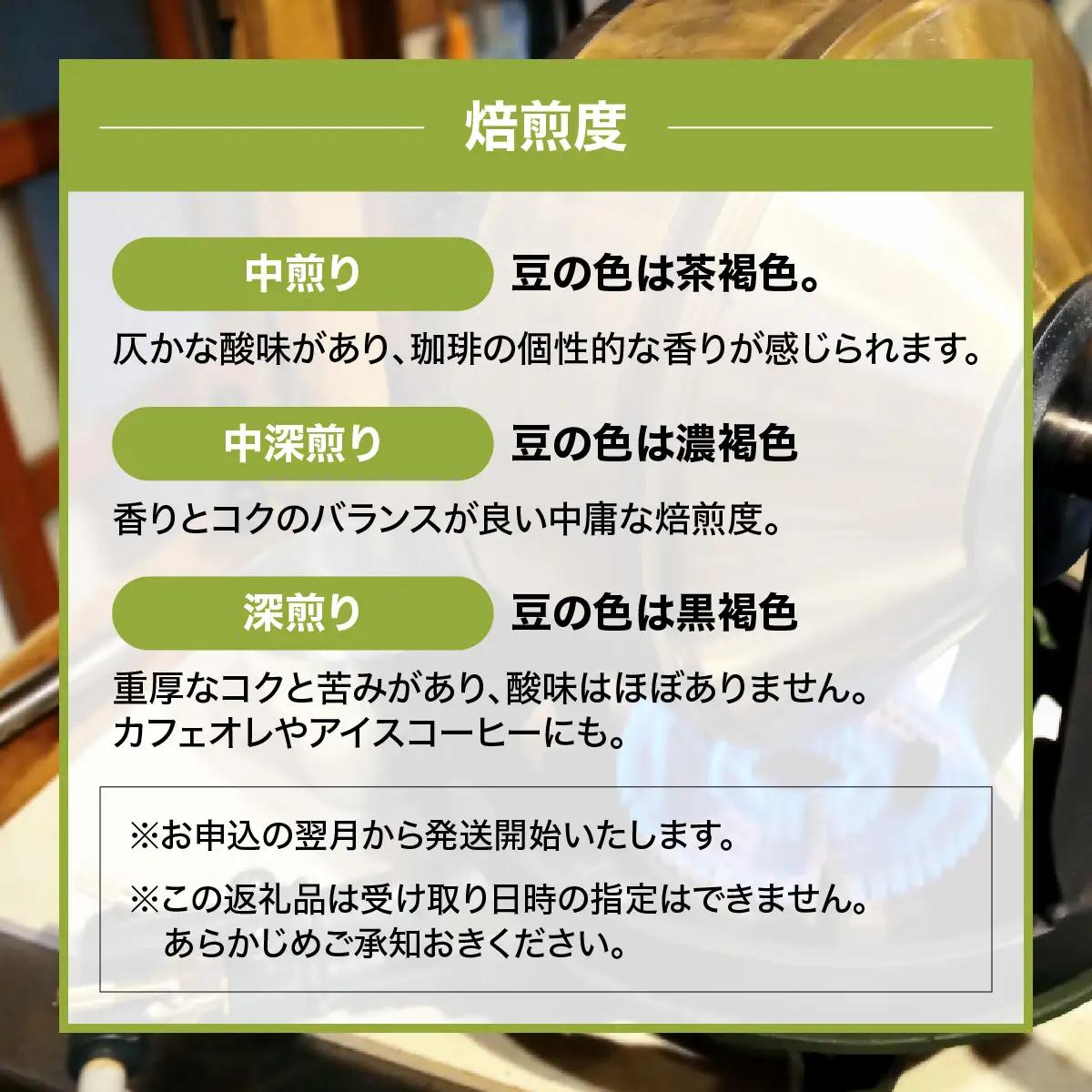 【定期便】【豆のまま】やまびより珈琲【珈琲豆100g 2袋×3か月分】 飲み比べ 2種類  HNNAF008
