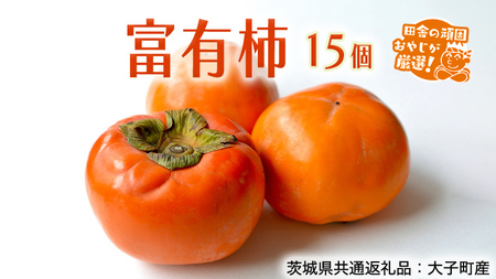 富有柿 15個【2026年11月より発送開始】（茨城県共通返礼品[柿]：大子町産）