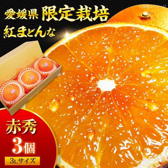 【ふるさと納税】 紅まどんな 赤秀 3個入（JA愛媛たいき管内産）【11月下旬から順次発送】 大洲市/フジ アグリフーズ[AGBA004] 先行予約 みかん ミカン 蜜柑 紅マドンナ 果物 くだもの フルーツ 愛媛県産 大洲市産 産地直送 おすすめ 人気 お取り寄せ 送料無料 贈答 ギフト