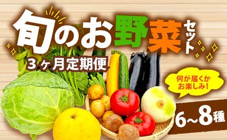 【全3回定期便】 野菜 詰め合わせ おまかせ 野菜詰合せ （6～8種） ｜ 野菜野菜野菜