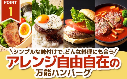 【訳あり】万能ハンバーグ2.4kg(120g×20個)　冷凍のまま10分で焼ける【1778293】