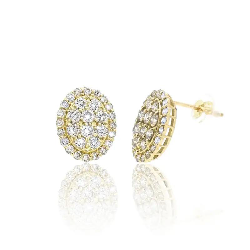 アルカンシェル K18YGダイヤピアス（計 1.0ct）【鑑別書付き】