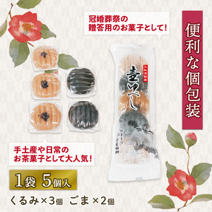 【スピード発送】 壷ゆべし 一口サイズ 10個 ( くるみ / ごま ) 
