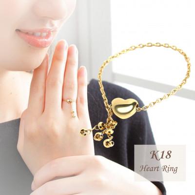 ふるさと納税 山梨県 【山梨県】【ジュエリー】K18 Shen/シェン チェーン リング