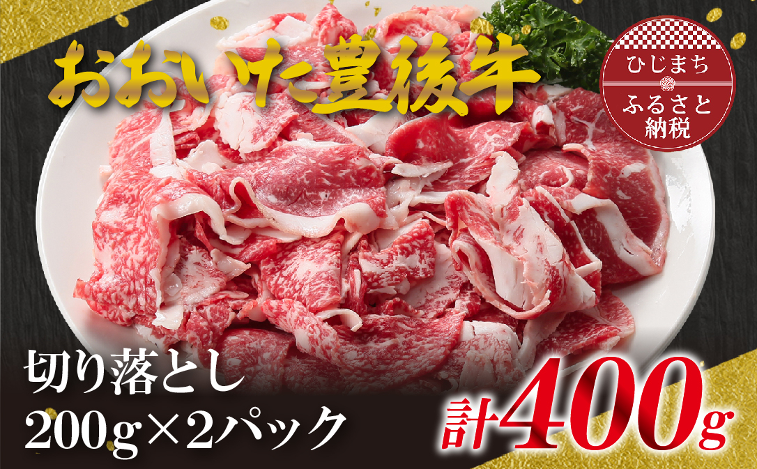 
おおいた豊後牛　切り落とし　400g(200g×2パック)【1311521】
