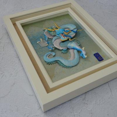 ふるさと納税 野田市 押絵伝統工芸品　水龍　大 |  | 03