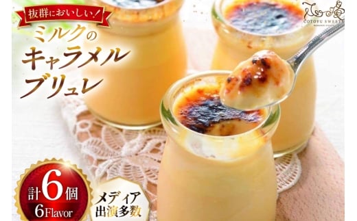 【期間限定発送】 【母の日ギフト】 キャラメル ブリュレ プリン 6種×1個 計6個 セット [心優-Cotoyu Sweets- 長崎県 平戸市 hr42bjo490017] なめらか 生キャラメル パンナコッタ カラメル ご褒美 母の日 ギフト