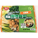 【ふるさと納税】冷凍野菜ミックス(お鍋用)(二人前)200g×5袋【配送不可地域：離島】【1233927】