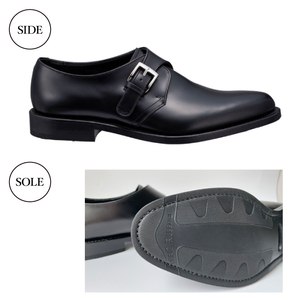 REGAL 革靴 紳士 ビジネス ハイブリッドドレスシューズ モンクストラップ ブラック 17BL 八幡平市産モデル 27.0cm ／ ビジネス 靴 シューズ リーガル 