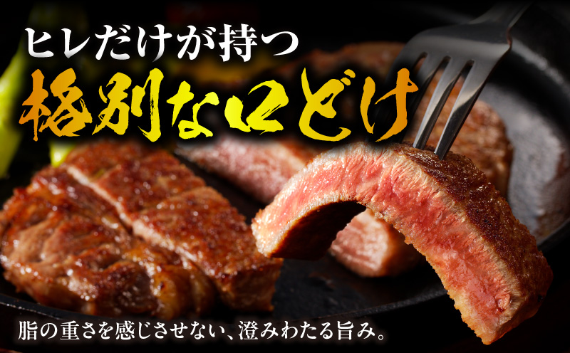 宮崎牛ヒレステーキ4枚600g 国産 和牛 ブランド牛 牛肉 ヒレステーキ ヒレ肉 フィレ肉 ステーキ肉 希少部位 ギフト 冷凍_M389-014-03