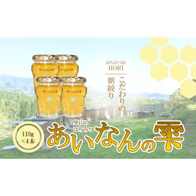 ふるさと納税 愛南町 里山のはちみつ 〜あいなんの雫〜 110g×4本セット 発送期間:2025年5月〜