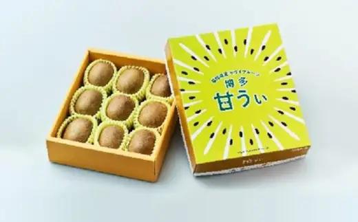 福岡県産 博多甘うぃ 約1.4kg（大玉9玉入り）キウイフルーツ キウイ 【2026年10月下旬～11月下旬発送予定】※北海道・沖縄・離島配送不可