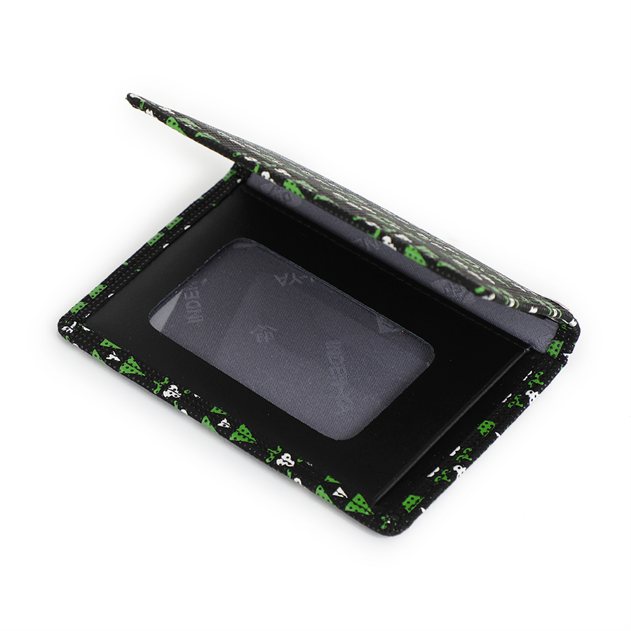 ＜印傳屋 上原勇七＞甲州印傳　印傳屋上原勇七　パス入れ　更紗　子ども思いの森柄