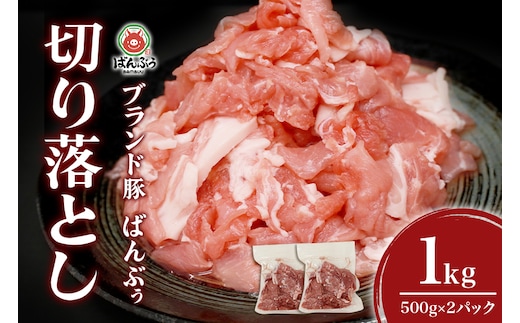 
										
										ブランド豚「ばんぶぅ」切り落とし 1.0kg(500g×2パック)
									