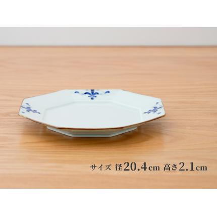 【田中里奈さんおすすめ！】有田焼 リム八角プレートLサイズ 1枚【皓洋窯】食器 器 うつわ 染付 青 八角 和食 ワンプレート トンバイ塀 サブレ おうち カフェA15-292_イメージ5