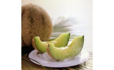 【春作】温泉津アムスメロン×２玉（配達指定日不可）【アムスメロン メロン 2玉 青肉 期間限定 季節限定 果物 フルーツ くだもの 贅沢 ご褒美 デザート 先行予約】