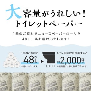 トイレットペーパー 個包装 48ロール ニュースペーパーロール シングル 巻 日用品 トイレットペーパー といれっとペーパー 個包装 家庭用トイレットペーパー 業務用トイレットペーパー 無地 ストック