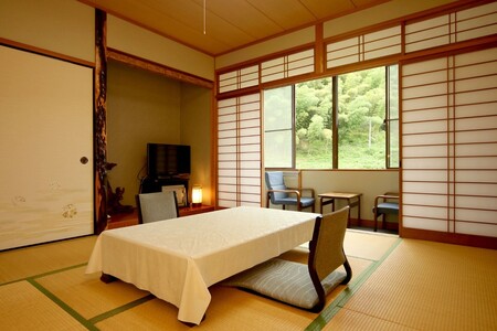 温泉総選挙「うる肌部門」全国第1位記念 かめや旅館 一泊二日ペア宿泊プラン＜迫力満点伝統石見神楽の鑑賞付き＞ 【1日1組限定】 宿泊券 宿泊チケット ペアチケット トラベル 旅行 温泉 食事 神楽 鑑賞 島根県 【188_1958】