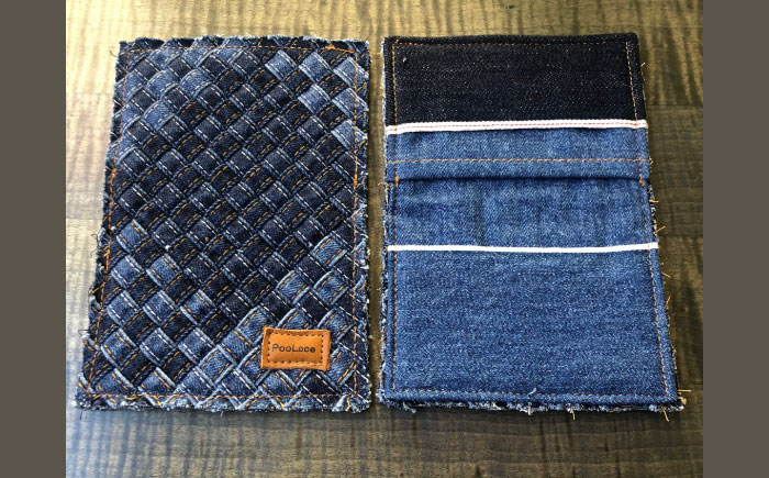 カードケース デニム加工職人の手仕事から生まれた『デニムループ カードケース』　デニム 雑貨 名刺入れ 名刺ケース ケース 広島県福山市/株式会社四川 [BADK017]