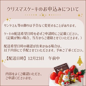 クリスマスレインボーケーキ6号サイズ【074C-007】