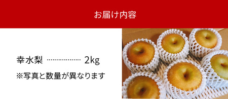 完熟採り　もりやま梨　幸水　２キロ【8月中旬お届け】