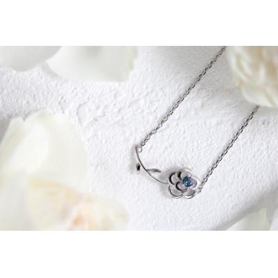 ふるさと納税 藤沢市 Blue Rose Pt トパーズ ネックレス |  | 01
