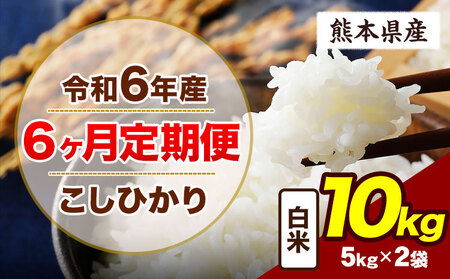 【6ヶ月定期便】令和7年産 定期便 こしひかり 新米 10kg 白米 阿蘇 うぶやま 米 定期便 熊本県産 ふるさと納税 精米 ひの 米 こめ ふるさとのうぜい コシヒカリ コメ お米 おこめ《申込み翌月から出荷》