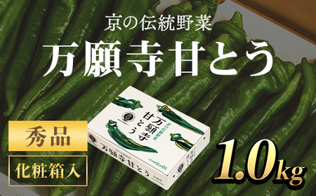 ＜7月発送開始！＞京のブランド産品　万願寺甘とう 秀品 1kg【2025年発送分】 FCCS002