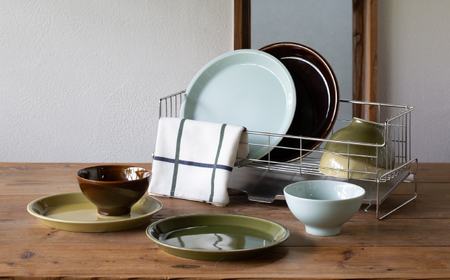 【波佐見焼】es 24cm プレート ボウル S 2点セット 飴釉 ペア 【西海陶器】 49333 1 49338 1[OA267]