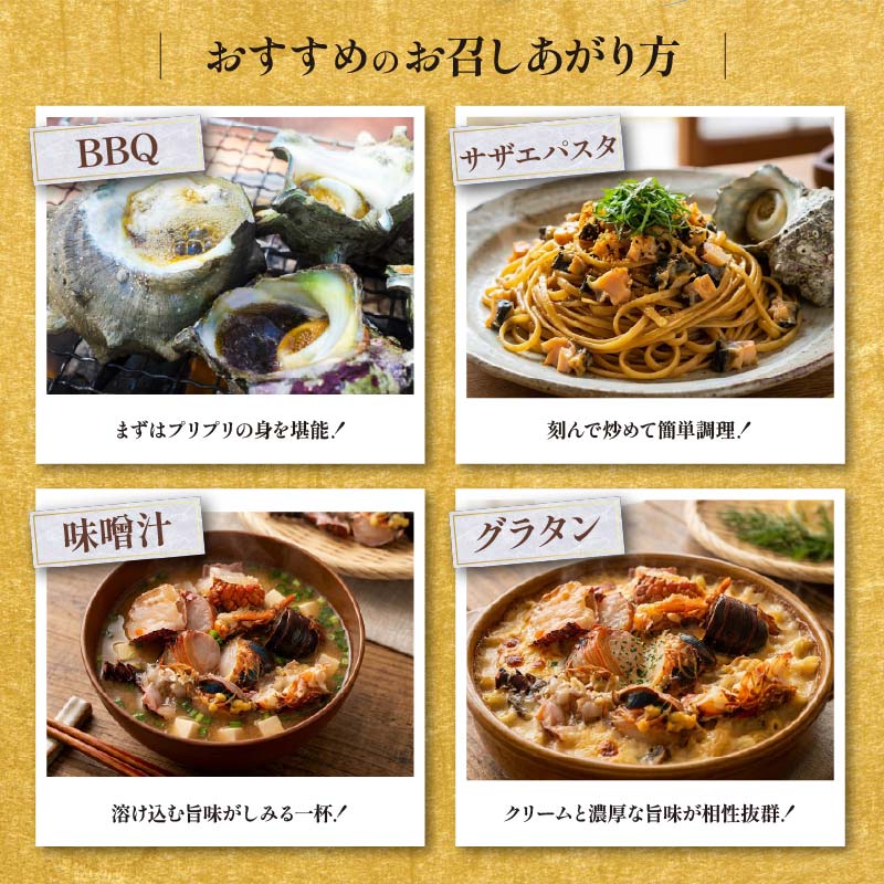 伊豆の恵み 4品(3種) Eセット ボイルサザエ 味噌汁用 カット伊勢海老 蒸し伊勢海老 伊勢海老 えび 海老 サザエ ボイル バーベキュー 味噌汁 蒸し 国産 海鮮 料理 伊豆 下田 静岡 辻水産