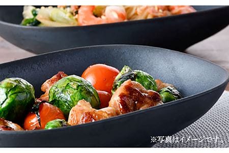【波佐見焼】ブロンズ ブラック オーバルボウル 3枚セット 食器 皿 【長十郎窯】 [AE44]