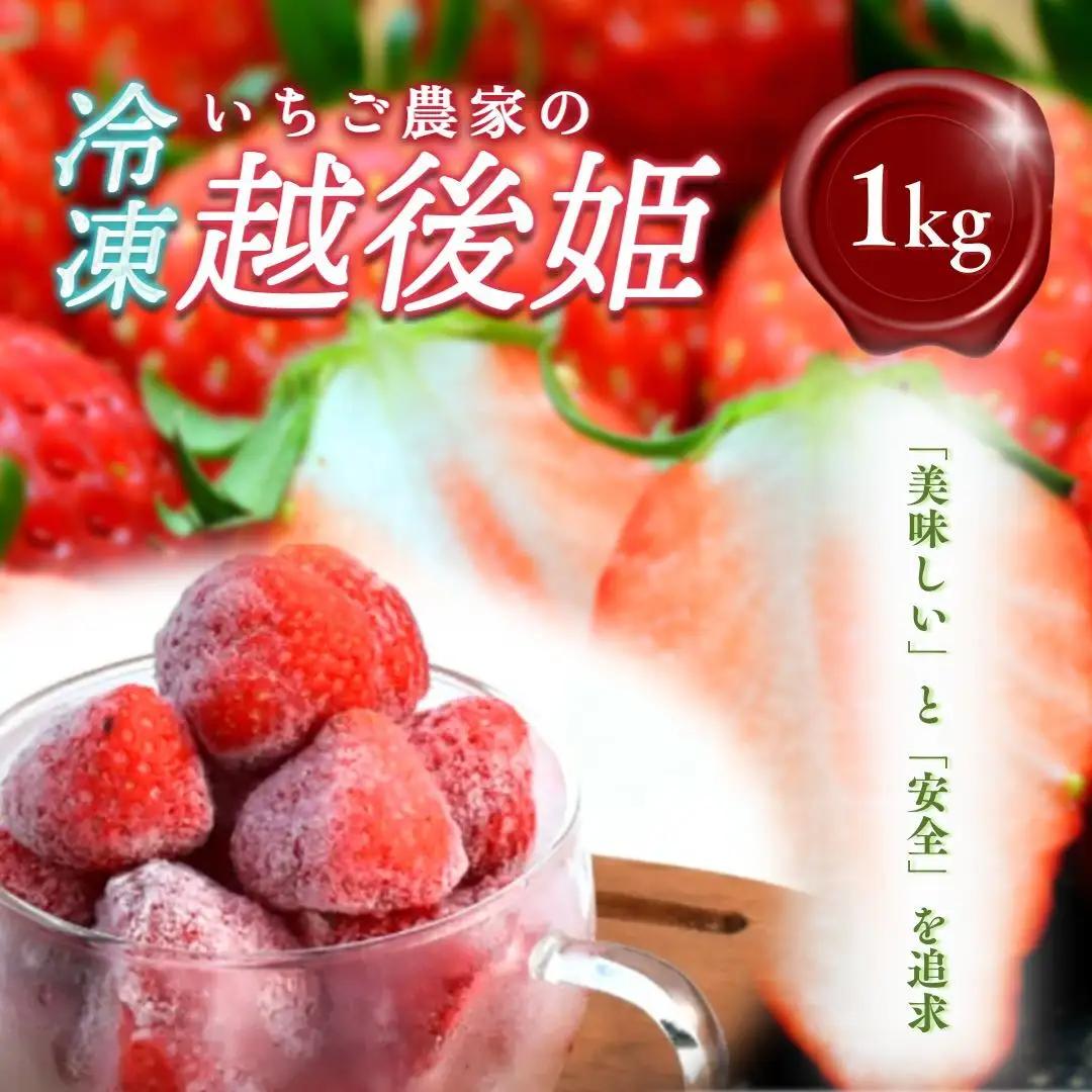 いちご 冷凍いちご 越後姫 1kg 冷凍 イチゴ 苺 果物 フルーツ 新潟 苺の花ことば