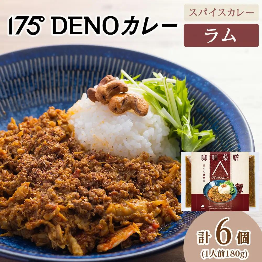 175DENOスパイスラムカレー 6袋（無水カレー180g×6）