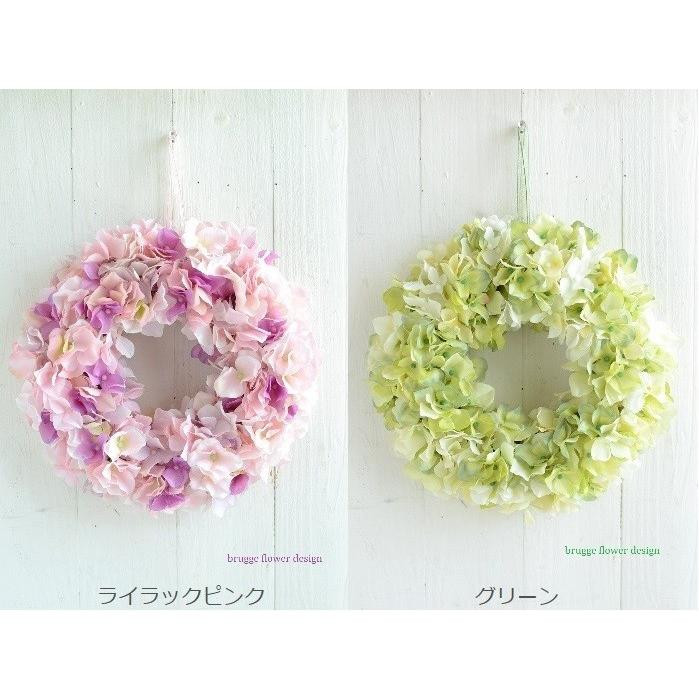 【完成品】 人気のインテリリース ｢紫陽花リース｣