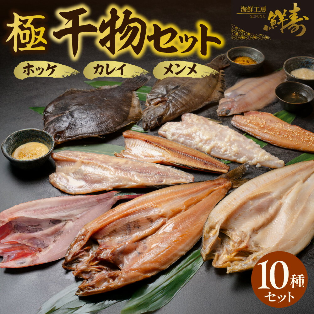 【ふるさと納税】 極上 干物 セット 10種 11点 ホッケ カレイ メンメ 塩麹 西京漬け 醤油 味醂 塩 カレー味 厳選 鮮寿 魚 魚介 食べ比べ おかず おつまみ ご飯のお供 焼くだけ 贈答 ギフト お取り寄せ 冷凍 北海道 札幌市