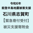 【ふるさと納税】【令和6年能登半島地震災害支援緊急寄附受付】石川県志賀町災害応援寄附金（返礼品はありません）