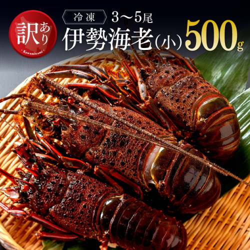 【訳あり】冷凍伊勢海老（小）500g　(3～5尾)【 伊勢えび 魚介類 いせえび 海産物 訳あり 宮崎県産 国産 】