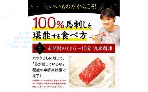 【国産】赤身馬刺しセット500g 馬刺し 赤身 500g 醤油 セット 小分け 詰め合わせ 人気 美味しい 馬肉 熊本 阿蘇