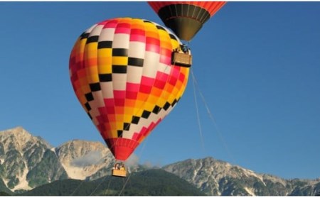 熱気球係留体験（ファミリー）大人1名・子ども1名分/長野県白馬村　観光 体験 アクティビティ【L0250305】